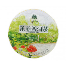 Шу Пуер Бін Ча з жасмином 100 г Шу Пуер Бін Ча з жасмином 100 г