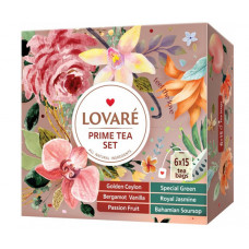 Колекція чаю Lovare Prime Tea Set у пакетиках 90 шт.