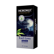 Чорний чай Мономах Earl Grey у пакетиках 25 шт