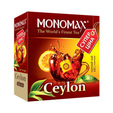 Чорний чай Мономах Ceylon Tea у пакетиках 100 шт Чорний чай Мономах Ceylon Tea у пакетиках 100 шт
