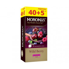 Чорний чай Мономах Wild Berry у пакетиках 40+5 шт Чорний чай Мономах Wild Berry у пакетиках 40+5 шт