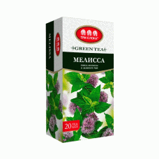Зелений чай Три Слона Мелісса в пакетиках 20 шт Зелений чай Три Слона Мелісса в пакетиках 20 шт