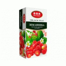 Чорний чай Три Слона Суниці в пакетиках 20 шт Чорний чай Три Слона Суниці в пакетиках 20 шт
