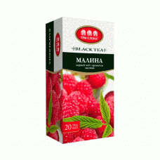 Чорний чай Три Слона Малина в пакетиках 20 шт Чорний чай Три Слона Малина в пакетиках 20 шт