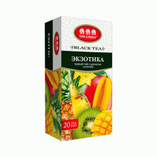 Чорний чай Три Слона Екзотика в пакетиках 20 шт Чорний чай Три Слона Екзотика в пакетиках 20 шт