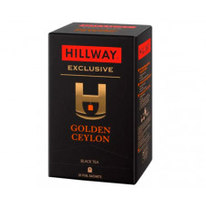 Чорний чай Hillway Exclusive Golden Ceylon у пакетиках 25 шт Чорний чай Hillway Exclusive Golden Ceylon у пакетиках 25 шт