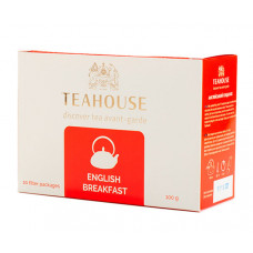 Чорний чай Teahouse Англійський сніданок у пакетиках 20 шт Чорний чай Teahouse Англійський сніданок у пакетиках 20 шт