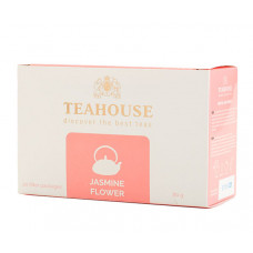 Зелений чай Teahouse Квітка жасмину в пакетиках 20 шт Зелений чай Teahouse Квітка жасмину в пакетиках 20 шт