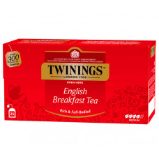 Чорний чай Twinings English Breakfast у пакетиках 25 шт Чорний чай Twinings English Breakfast у пакетиках 25 шт