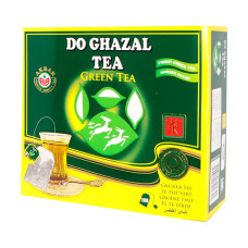 Зелений чай Akbar Do Ghazal tea Green Tea в пакетиках 100 шт