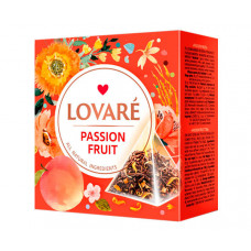 Чорний чай Lovare Фрукт пристрасті в пірамідках 15 шт Чорний чай Lovare Фрукт пристрасті в пірамідках 15 шт