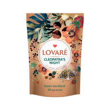 Зелений чай Lovare Ніч Клеопатри у пірамідках 50х2 г Зелений чай Lovare Ніч Клеопатри у пірамідках 50х2 г