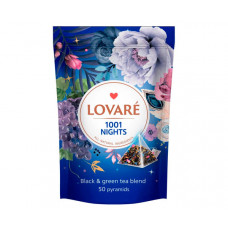 Купаж чорного та зеленого чаю Lovare 1001 Ніч у пірамідках 50х2 г