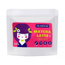 Японський чай Teahouse №124 Матча Лате 3 в 1 з цукром 250 г
