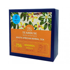 Трав'яний чай Teahouse №736 Ройбуш Ваніль в пакетиках 20х2,5 г