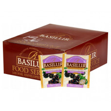 Фруктовий чай Basilur Чорна смородина та ожина в саше 100х1,8 г