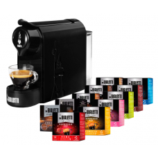 Набір Капсульна кавоварка Bialetti Gioia Espresso Bar CF90 BLACK + Набір капсул Bialetti (160 шт) Набір Капсульна кавоварка Bialetti Gioia Espresso Bar CF90 BLACK + Набір капсул Bialetti (160 шт)