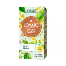 Трав'яний чай Lovare Tisanes Linden Garden з липюй та мелісою в саше 24 шт