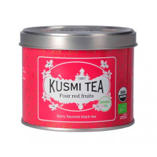 Чорний чай органічний Kusmi Tea Four red fruits з/б 100 г Чорний чай органічний Kusmi Tea Four red fruits з/б 100 г