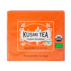 Чорний чай органічний Kusmi Tea English Breakfast в пакетиках 20х2 г Чорний чай органічний Kusmi Tea English Breakfast в пакетиках 20х2 г