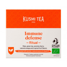 Суміш органічного чаю Kusmi Tea Immune defense в пакетиках 18х2 г Суміш органічного чаю Kusmi Tea Immune defense в пакетиках 18х2 г