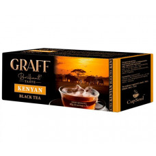 Чорний чай Graff Kenya в пакетиках 25х2 г Чорний чай Graff Kenya в пакетиках 25х2 г