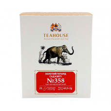 Чорний чай Teahouse №358 Золотий Гепард сад Kiriti у пірамідках 25х2,5 г Чорний чай Teahouse №358 Золотий Гепард сад Kiriti у пірамідках 25х2,5 г