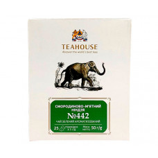 Зелений чай Teahouse №442 Смородиново-М'ятний ніндзя в пірамідках 25х2 г Зелений чай Teahouse №442 Смородиново-М'ятний ніндзя в пірамідках 25х2 г
