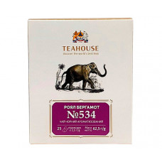 Чорний чай Teahouse №534 Роял бергамот у пірамідках 25х2,5 г Чорний чай Teahouse №534 Роял бергамот у пірамідках 25х2,5 г