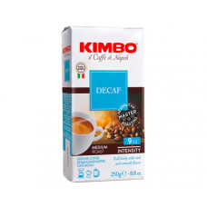 Кофе Kimbo Decaf молотый 250 г (развакуум упаковки) Кофе Kimbo Decaf молотый 250 г (развакуум упаковки)