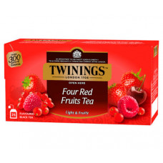 Фруктовий чай Twinings Four Red Fruits Tea в пакетиках 25 шт Фруктовий чай Twinings Four Red Fruits Tea в пакетиках 25 шт