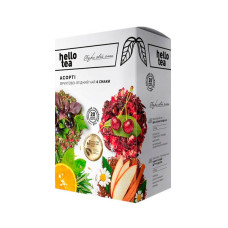 Фруктово-ягідний чай Hello Tea Асорті 4 смаки фільтр-пак 20 шт