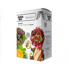 Фруктово-ягідний чай Hello Tea Асорті 4 смаки фільтр-пак 20 шт