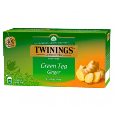 Зелений чай Twinings Ginger в пакетиках 25х1,6 г Зелений чай Twinings Ginger в пакетиках 25х1,6 г