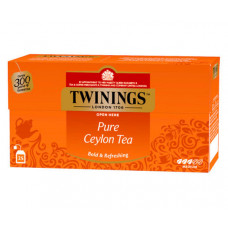 Чорний чай Twinings Pure Ceylon в пакетиках 25х2 г Чорний чай Twinings Pure Ceylon в пакетиках 25х2 г