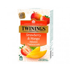Фруктовий чай Twinings Strawberry and Mango в пакетиках 20х2 г Фруктовий чай Twinings Strawberry and Mango в пакетиках 20х2 г