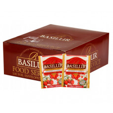 Фруктовый чай Basilur Клубника и малина в саше 100х1,8 г (истечение срока годности)