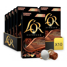 Кава в капсулах L'OR Espresso Chocolate Nespresso - 10х10 шт Кава в капсулах L'OR Espresso Chocolate Nespresso - 10х10 шт