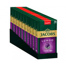Кава в капсулах Jacobs Nespresso Lungo 8 Intenso - 10х10 шт Кава в капсулах Jacobs Nespresso Lungo 8 Intenso - 10х10 шт