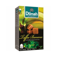 Чорний чай Dilmah Toffe and Banana в пакетиках 20 шт