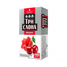 Фруктовий чай Три Слона Вишня в пакетиках 20х1,5 г