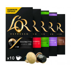 Набір кави в капсулах L'OR Nespresso - 50 шт Набір кави в капсулах L'OR Nespresso - 50 шт