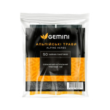 Зелений чай Gemini Альпійські трави в пакетиках 50 шт