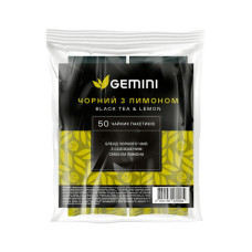 Чорний чай Gemini Лимон у пакетиках 50 шт