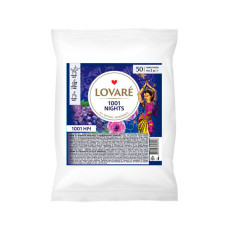 Купаж черного и зеленого чая Lovare 1001 Ночь в пакетиках 50 шт (повреждена упаковка)