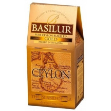Чорний чай Basilur Золотий картон 100 г
