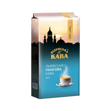 Кава Віденська кава Львівська ранкова у зернах 250 г