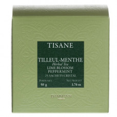 Трав'яний чай Dammann Freres Липа та м'ята у пакетиках 25 шт Трав'яний чай Dammann Freres Липа та м'ята у пакетиках 25 шт