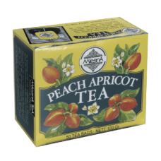 Чорний чай Персик-абрикос у пакетиках Млісна картон 100 г