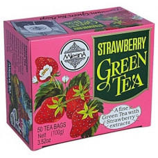 Зелений чай Полуниця у пакетиках Млісна картон 100 г Зелений чай Полуниця у пакетиках Млісна картон 100 г